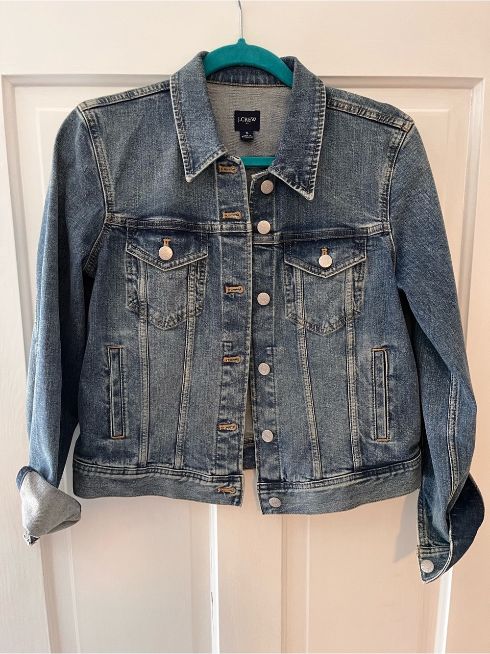 J. Crew Medium Wash Blue Denim Jacket